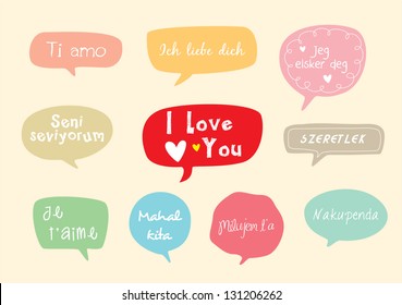 i love you message tag