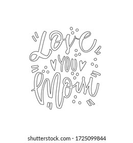 Super Mom Hand Drawn Illustration Mothers Stock Vector (Royalty Free ...