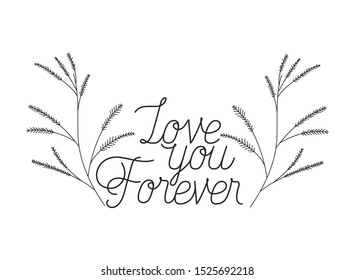 i love you mom label isolated icon vector illustration design