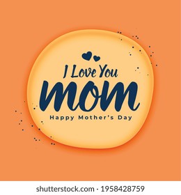 love you mom message mothers day greeting