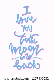 I love you to the moon and back
