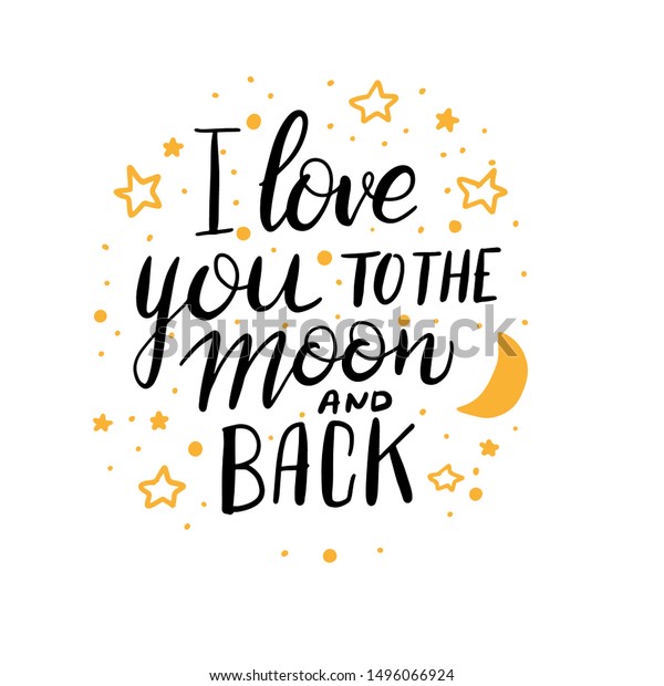 love-you-moon-back-hand-lettering-vector-de-stock-libre-de-regal-as