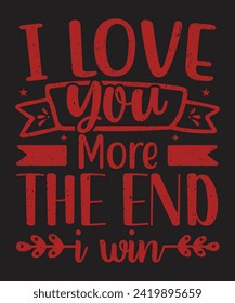 Te amo más al final que gano tipografía diseño de novio con efecto grueso