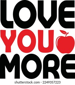 love you more vector file