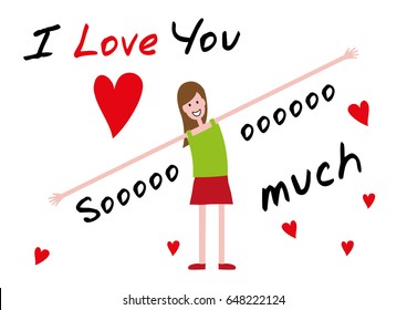 I Love You So Much Images Stock Photos Vectors Shutterstock