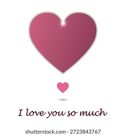 I love you so much text for postcard
