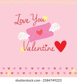 Love you in my heart valentine letter