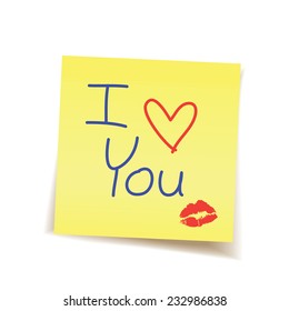 i love you note 