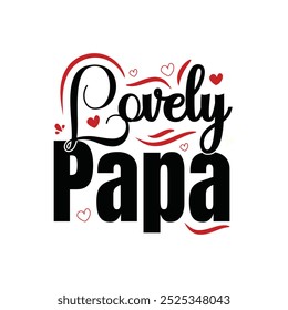 Te amo papa tipografía diseño de la camiseta para el texto adorable papa para el diseño de la camiseta