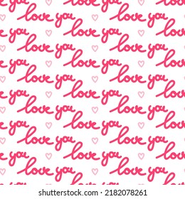 te encanta la frase patrón sin fisuras, letra romántica, aislado en fondo blanco