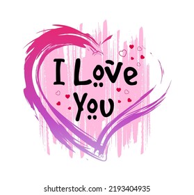  I Love You Quotes Vector Design For T shirt, Mug, Keychain, Sticker Design
