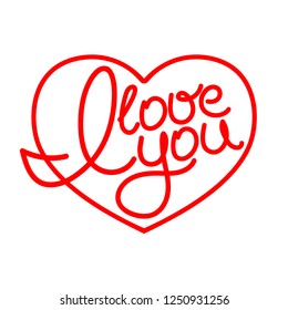 I love you red