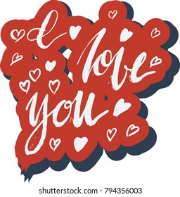 I love you. Red