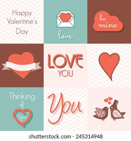 Love you retro card