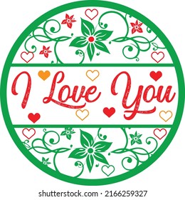 I love You Round Creeper  Design 