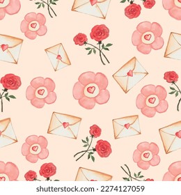 I love you seamless pattern 