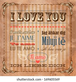I Love You In Seven Languages 