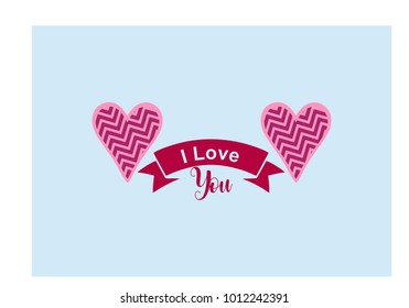 " I Love you" simple lettering in vector 