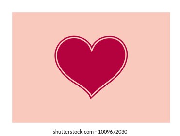 `Love you`  symbol in vector with decorative heart doodle element