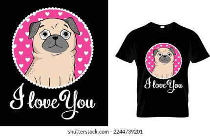 I love you t shirt design