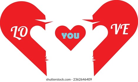 love you  t shirt design