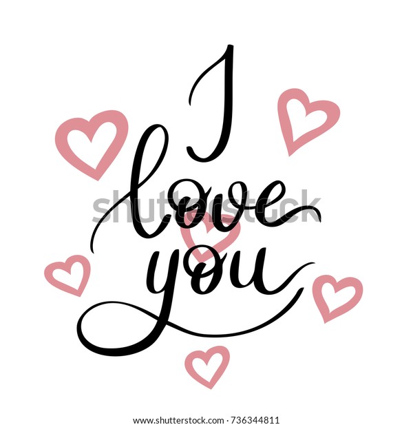 love you template banner poster holiday stock image i love you template