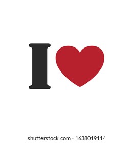 Love you template for t shirt print design. Valentine s Day greeting card. Vector illustration.