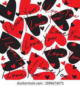 I Love You Text Stock Illustration Vector