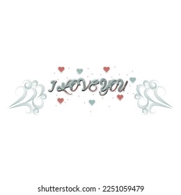 I love you T-shirt Design