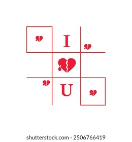 I Love You Typography vector 