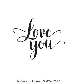 Te amo Tipografía Ilustración vectorial Artes y Diseño