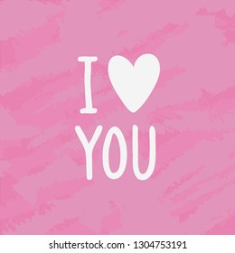 Love You Beautiful Lettering Heart Sign Stock Vector (Royalty Free ...