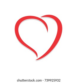 love you valentine day vector logo