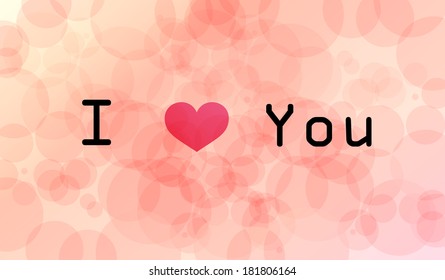 I Love You - Valentines Design Template