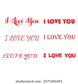 I LOVE YOU VECTOR DESIGN 