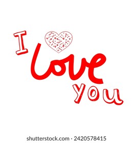 i Love you  vector design for valentine's day