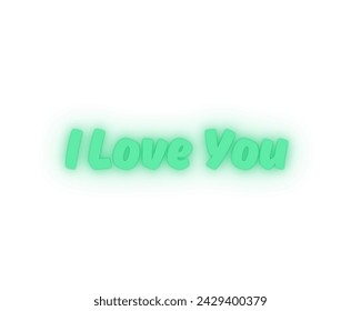 I love you vector design in white background