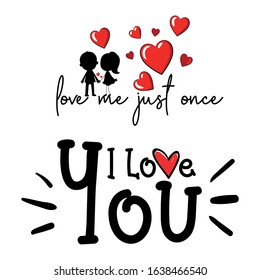 i love you vector design for your artwork 