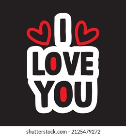 I love you vector file