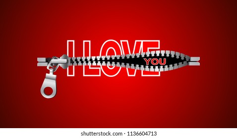 I love you vector iliustration