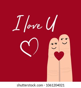 I love you vector illustration