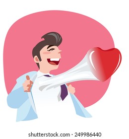 I love You.- vector illustration