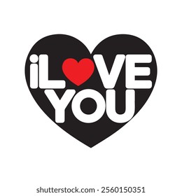 I love you vector illustration.