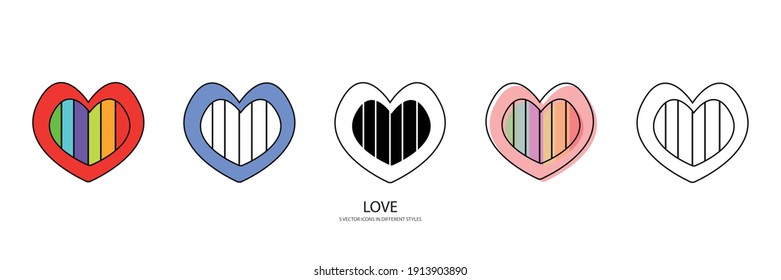 LOVE you vector type icon