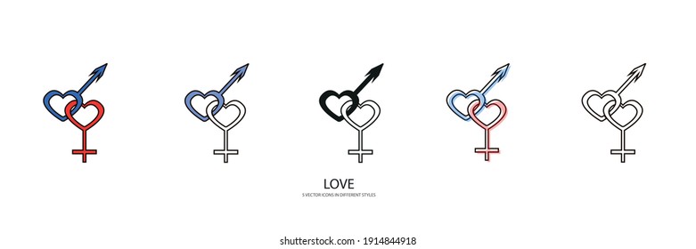 LOVE you vector type icon