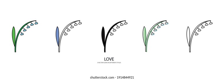 LOVE you vector type icon