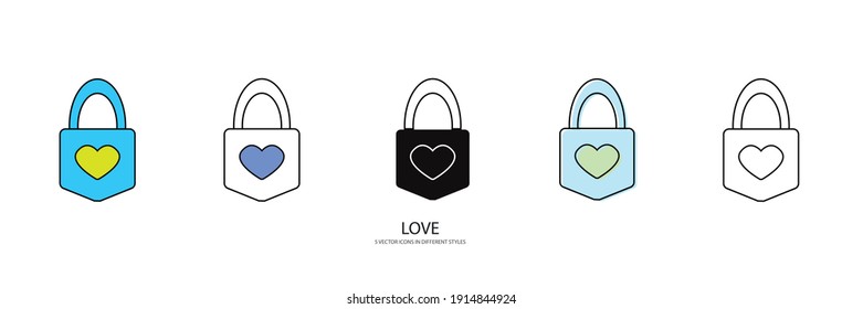 AMAR el icono de tipo de vector