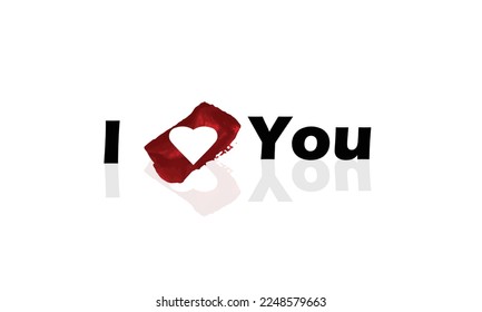 Te amo WOTERCOLOR EPS FILE 