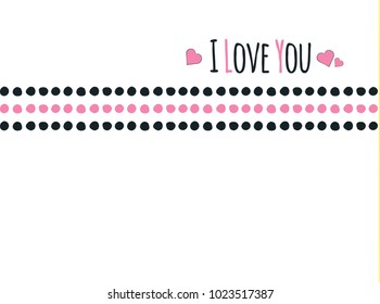 I love you.heart.Fashion funny slogan with a cherry patch for t-shirt and clothing graphic vector Print.vector illustration.