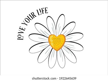 love your life good feelings
butterflies and daisies positive quote flower design margarita 
mariposa
stationery,mug,t shirt,phone case fashion slogan  style spring summer sticker and etc